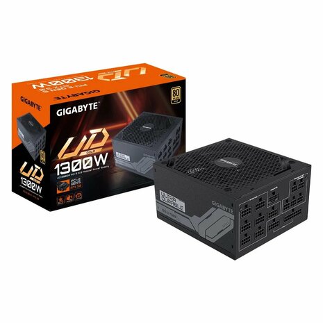 Gigabyte UD1300GM PG5 | 1300W Gold | 20+4 Pin | ATX | Zwart | Voeding