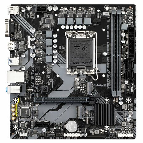 Gigabyte B760M H DDR4 | Socket LGA 1700 | Intel B760 | 4xDDR4 | Micro ATX | Moederbord