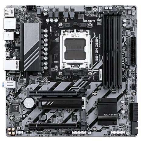 Gigabyte B840M DS3H | Socket AM5 | AMD B840 | 4xDDR5 | Micro ATX | Moederbord