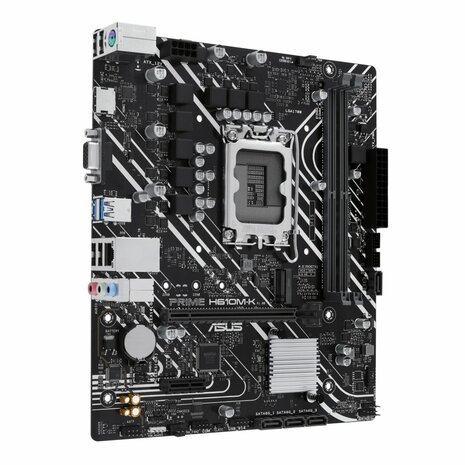 ASUS Prime H610M-K | Socket LGA 1700 | Intel H610 | 2xDDR5 | Micro-ATX | Moederbord