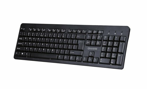 QWARE Wireless toetsenbord Swindon Zwart