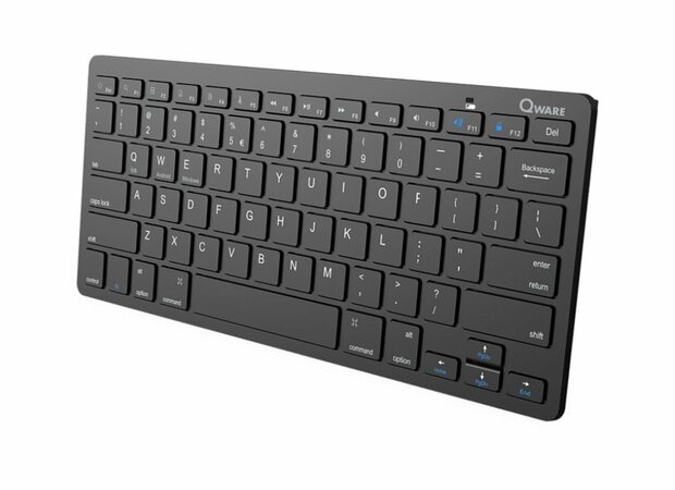 QWARE Wireless keyboard Woodstock Zwart
