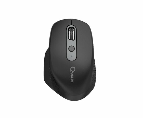 QWARE Wireless Ergo Mouse York Zwart