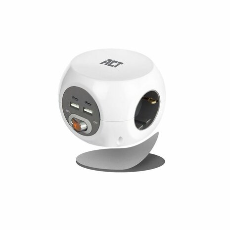 ACT AC2415 | Stekkerdoos | 3 Stopcontacten | 1,5 m | Binnen | Wit