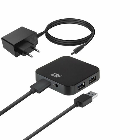 ACT AC6305 | USB 3.2 Gen 1 Hub | Type-A | 5 Gbit/s | Zwart