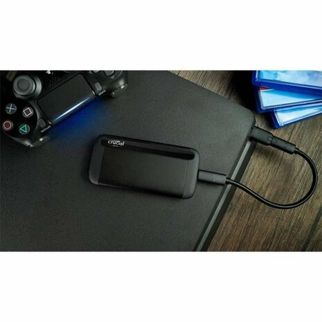 Crucial X8 1 TB Externe SSD | USB 3.2 Gen 2 Type C | 1050 MB/s Lezen | Zwart