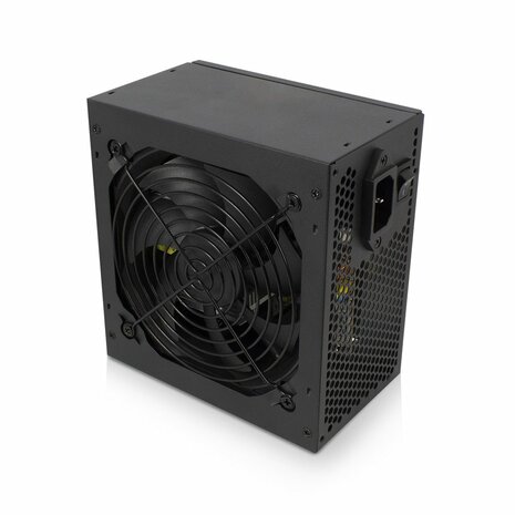 Eminent EM3908 | 600 Watt ATX Voeding | 20+4 pins | Actieve koeling | Zwart