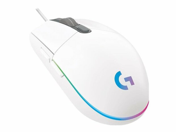 Logitech G102 LightSync | Gaming Muis | Rechtshandig | USB-A | 8000 DPI | Wit