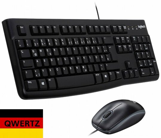 QWERTZ | Logitech MK120 | Bedrade Muis en Toetsenbordcombo | QWERTZ