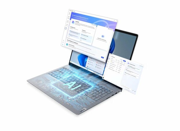 Lenovo ThinkBook 16 G8 | 16" WUXGA IPS (1920x1200) | Intel Core Ultra 5 225U | 16GB DDR5 RAM | 512GB SSD | Windows 11 Professional | Grijs