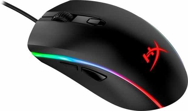 HyperX Pulsefire Surge | Bekabelde Gaming Muis | Rechtshandig | USB-A | 16000 DPI | Zwart