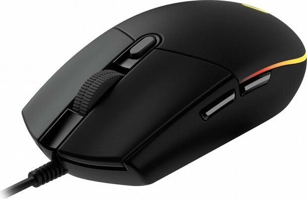 Logitech G102 LIGHTSYNC | 8000 DPI | 6 Knoppen | RGB | Bedrade Gamingmuis | Zwart