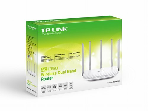 TP-LINK AC 1350 Dual-band C60 (2.4 GHz / 5 GHz) Fast Ethernet Wit