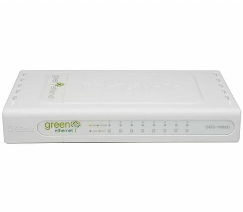 D-Link DGS-1008D/E Unmanaged Wit netwerk-switch