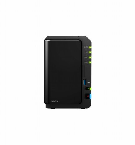 Synology DS216+II NAS Desktop Ethernet LAN Zwart data-opslag-server