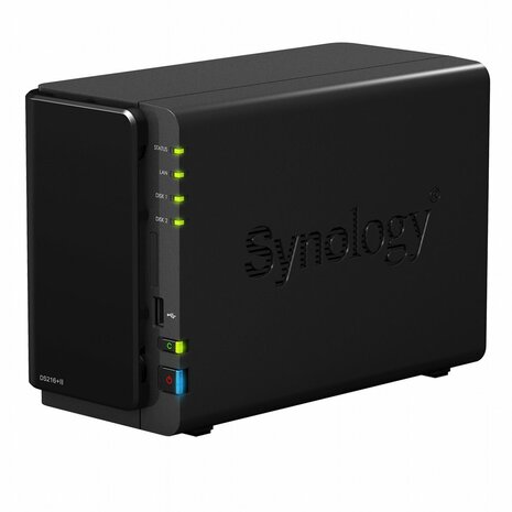 Synology DS216+II NAS Desktop Ethernet LAN Zwart data-opslag-server