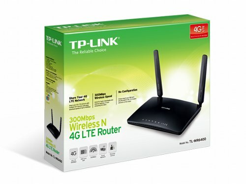 TP-LINK TL-MR6400 Dual-band (2.4 GHz / 5 GHz) Fast Ethernet Zwart 3G 4G draadloze router