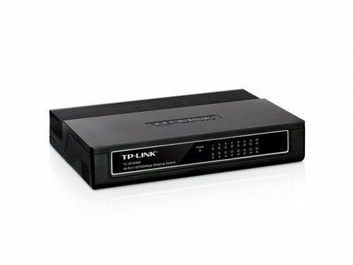 TP-LINK TL-SF1016D Unmanaged Fast Ethernet (10/100) Wit