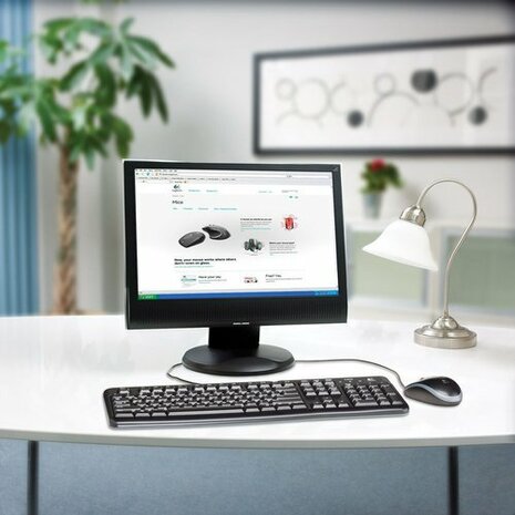 Logitech MK120 | Bedraade Muis en Toetsenbordcombo | QWERTY