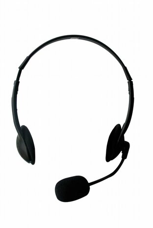 Ewent EW3563 hoofdtelefoon/headset Hoofdband 3,5mm-connector Zwart