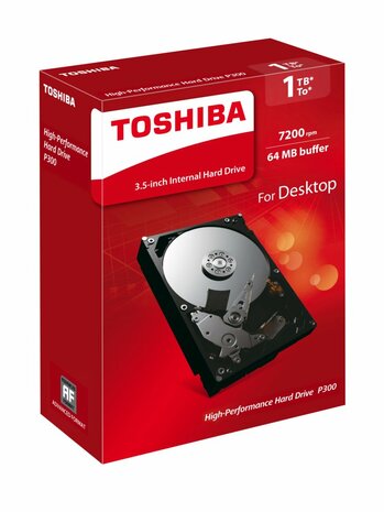 Toshiba P300 HDD 3.5" | 1TB SATA III | 7200RPM
