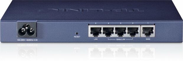 TP-LINK TL-R470T+ bedrade router Fast Ethernet Zwart