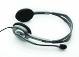 Logitech-H110-|-On-Ear-Bedraade-35mm-Koptelefoon-met-Microfoon-|-Zwart-Zilver