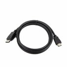 Gembird-Premium-Series-|-DisplayPort-naar-HDMI-Kabel-|-1.8m-|-Zwart