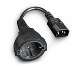 Gembird-PC-SFC14M-01-|-015-m-Stroomkabel-|-C14-naar-Schuko-(CEE-7-3)-|-Zwart-|-Compact-Verloopstuk