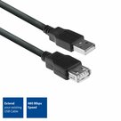 ACT-AC3040-|-USB-2.0-Kabel-|-USB-A-naar-USB-A-|-1.8m-|-Zwart