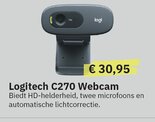 Logitech-Webcam-C270-3MP-1280-x-720Pixels-USB-2.0-Zwart