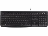 Logitech-K120-Corded-Keyboard-toetsenbord-USB-QWERTZ-Duits-Zwart