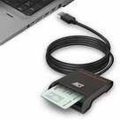 ACT-AC6015-USB-Smartcard-eID-Kaartlezer-Zwart-|-USB-2.0-|-Geschikt-voor-Windows-&amp;-macOS