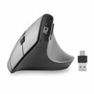 ACT-AC5155-|-Ergonomische-Draadloze-Muis-|-RF-Draadloos-+-Bluetooth-|-USB-A-en-USB-C-Receiver-|-2400-DPI-|-Zilver-Zwart
