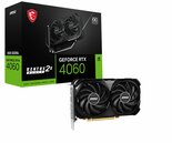 MSI-GeForce-RTX-4060-Ventus-2X-Black-OC-|-8GB-GDDR6-VRAM-|-Videokaart-|-GPU-|-Nvidia
