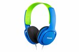 Philips-Kinderheadset-SHK2000-|-Bedraade-On-ear-Headset-3.5mm-Connector-|-Blauw-&amp;-Groen