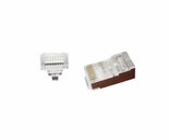 Gembird-kabel-connector-|-RJ-45-|-Bruin-|-Zilver-|-Transparant-|-LC-PTF-01-100