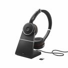 Jabra-Evolve-75-Headset-Bedraad-en-draadloos-Hoofdband-Oproepen-muziek-Bluetooth-Oplaadhouder-Zwart