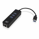 ACT-AC6310-|-USB-3.2-Gen-1-Interface-Hub-|-Type-A-|-5-Gbps-|-Zwart