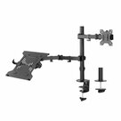 ACT-AC8305-|-Notebookstandaard-tot-15.6-&amp;-Monitorarm-tot-32-|-Zwart-|-Renewed