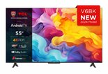TCL-55V6B-55-|-Ultra-HD-4K-LED-Smart-TV-|-Google-TV-+-Wifi-|-HDR10-voor-Levendige-Beelden-|-Slank-Design-|-50Hz