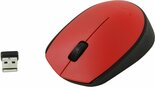 Logitech-M171-|-Ambidextrous-Draadloze-Muis-|-RF-Draadloos-|-1000-DPI-|-Rood-Zwart