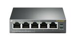 TP-LINK-TL-SG1005P-Unmanaged-Gigabit-Ethernet-(10-100-1000)-Power-over-Ethernet-(PoE)-Zwart