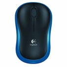 Logitech-M185-|-Ambidextrous-Draadloze-Muis-|-RF-Draadloos-|-1000-DPI-|-Zwart-Blauw